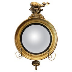 Circa 1815 English Regency Bull's Eye Girondole Mirror