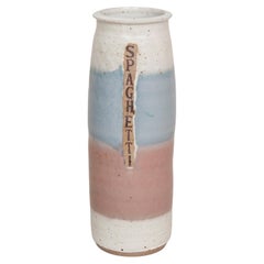 Portautensili in ceramica "Spaghetti" di Wally Smith, primi anni '90