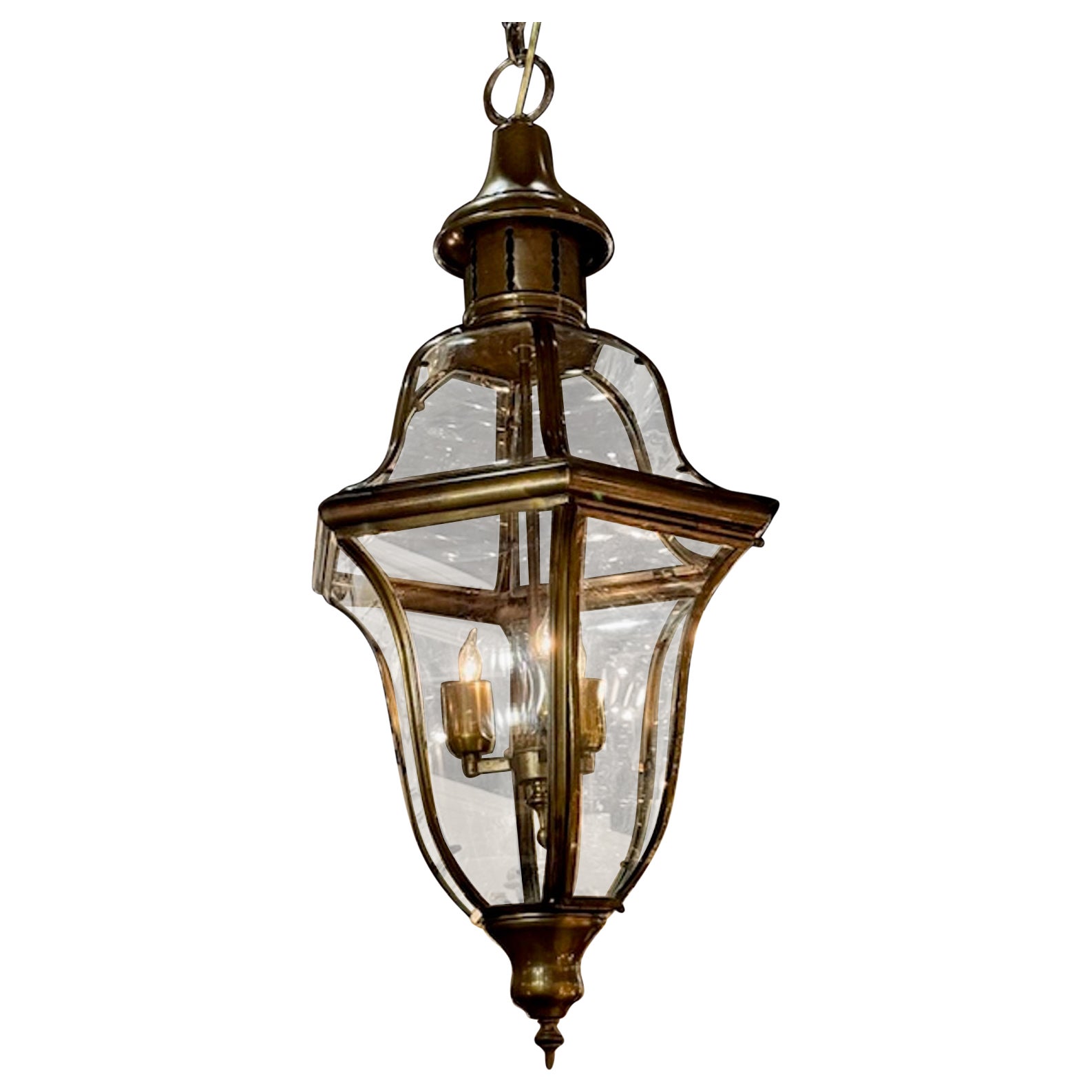 English Antique Brass Lantern