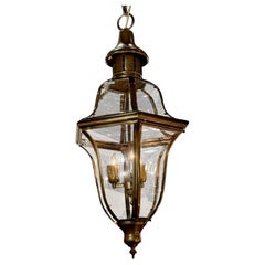 English Antique Brass Lantern