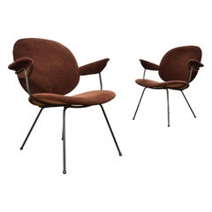 Pair of Kembo 302 chairs by W.H. Gispen