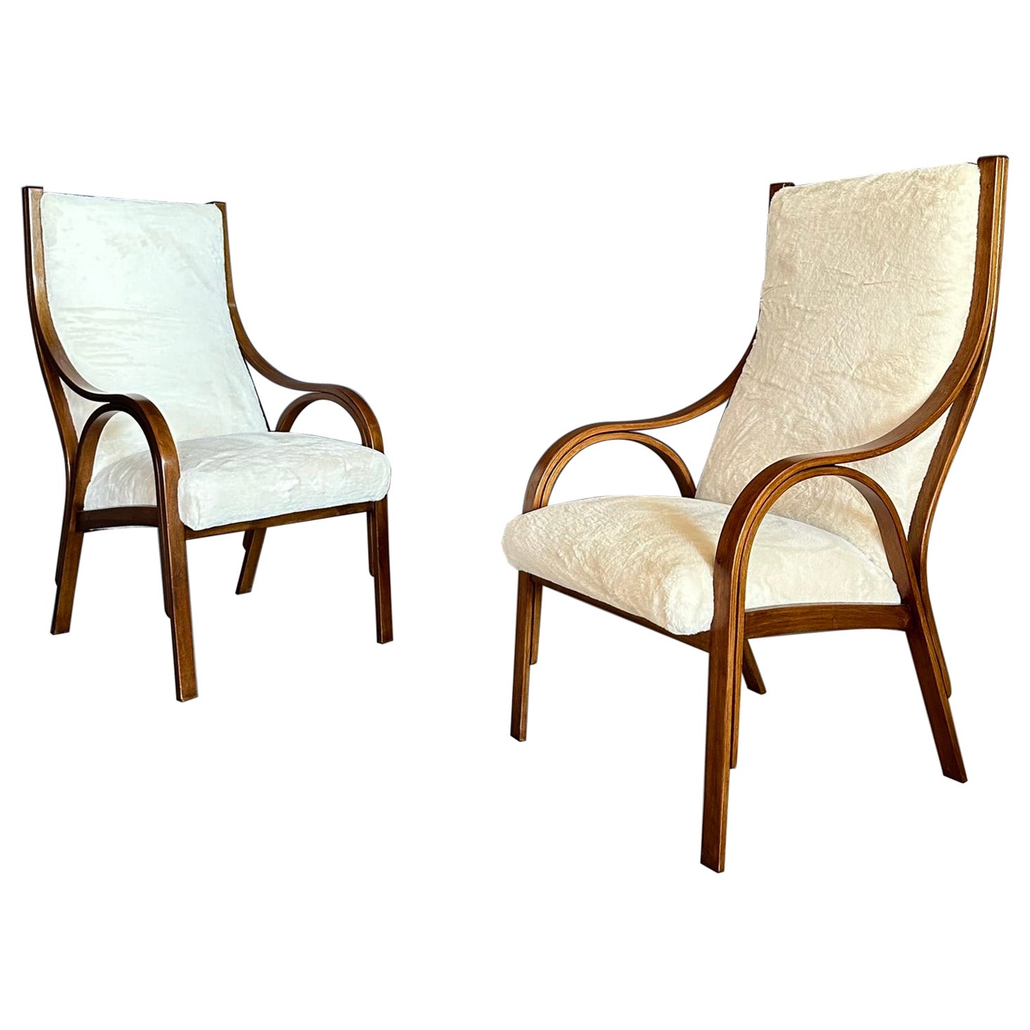 Pair of 'Cavour' armchairs 1959 G. Stoppino V. Gregotti L. Meneghetti for S.I.M