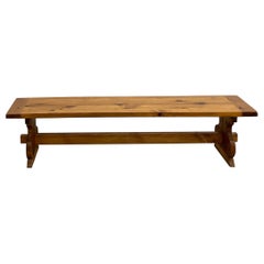 Pine bench, France, 1970