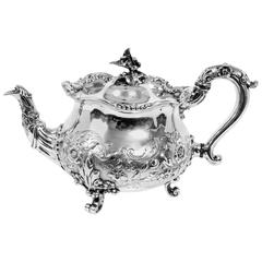 Antique Sterling Silver Teapot Paul Storr, 1833