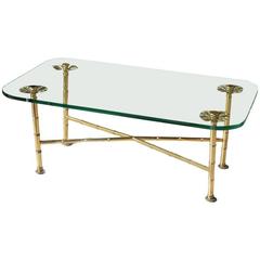 Fine Brass and Glass Low Table