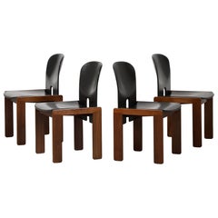 Afra & Tobia Scarpa Juego de cuatro sillas de comedor modelo "121" para Cassina, 1965