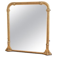 Excellent Victorian Giltwood Overmantle Mirror