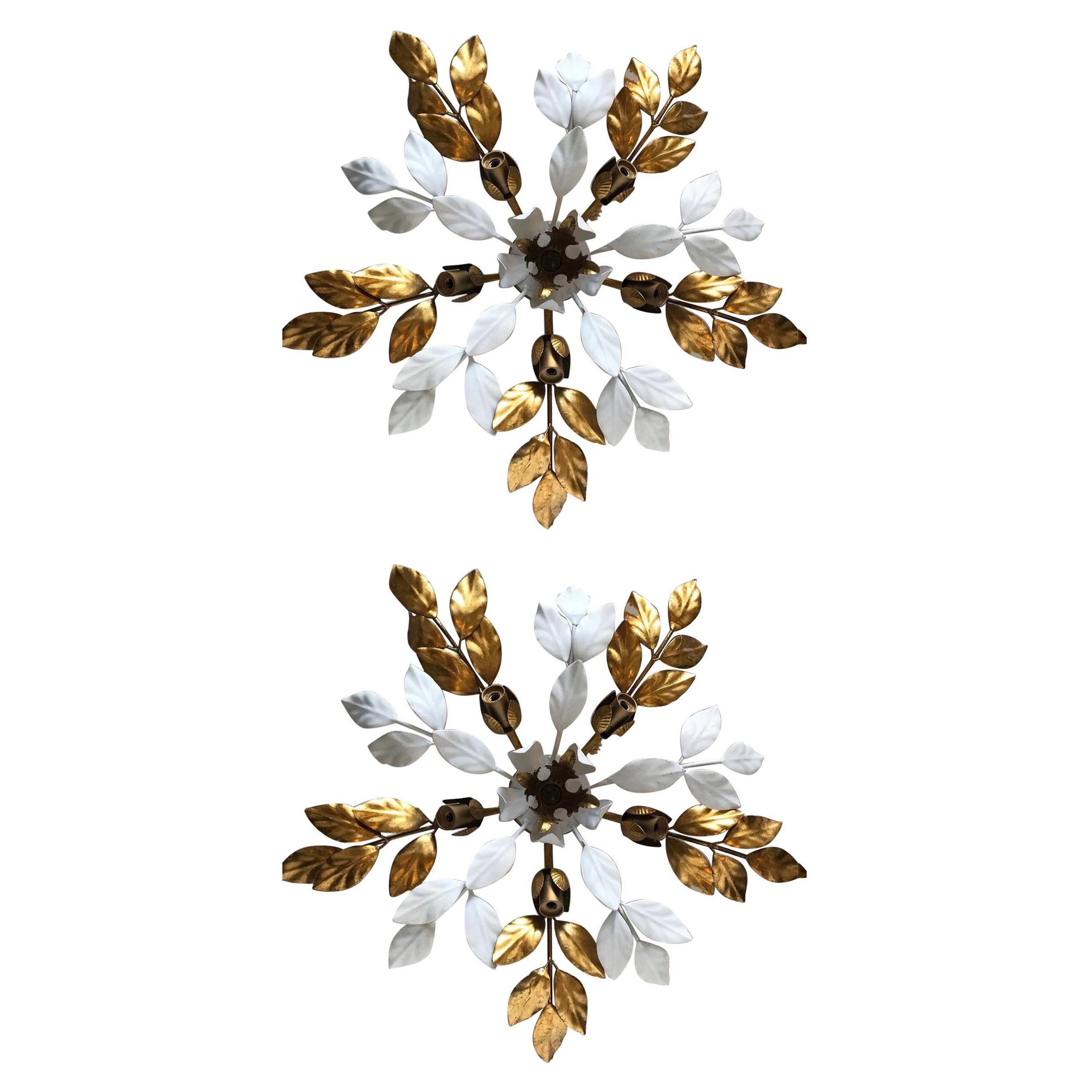 Pair of Willy Daro Style Light Fixture