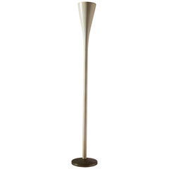 Pietro Chiesa white-enameled brass Luminator floor lamp FontanaArte, Italy 1930s