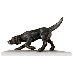 Cane da caccia in bronzo