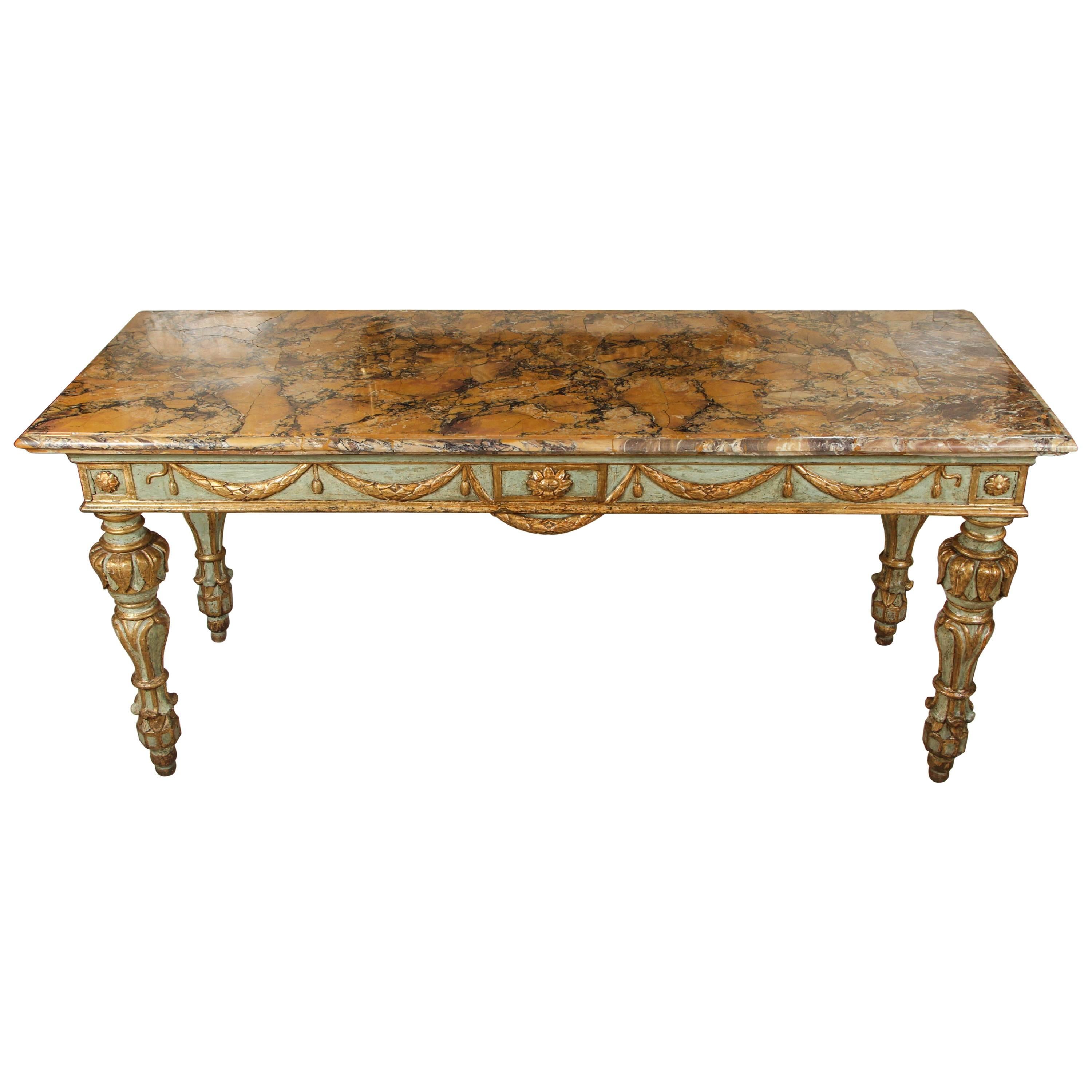 Table console romaine du 18e siècle