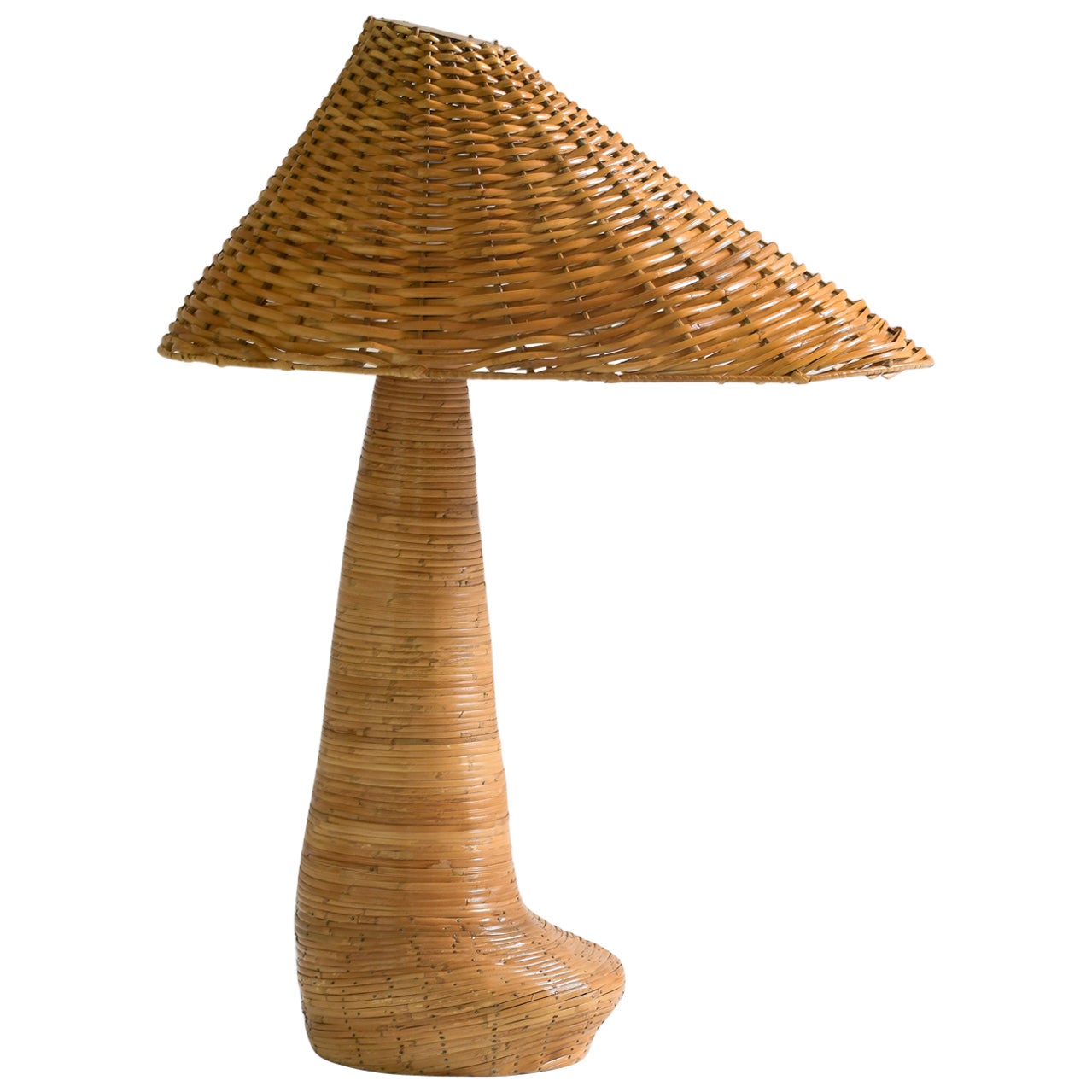 Chloe Rattan Table Lamp For Sale