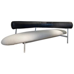 Sofa by Javier Mariscal with original leather - Espagne 1985