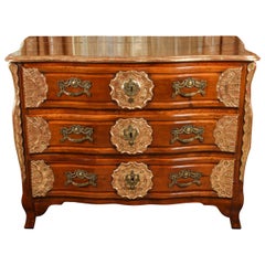 18th Century Lyonaise Three Drawer Walnut Commode