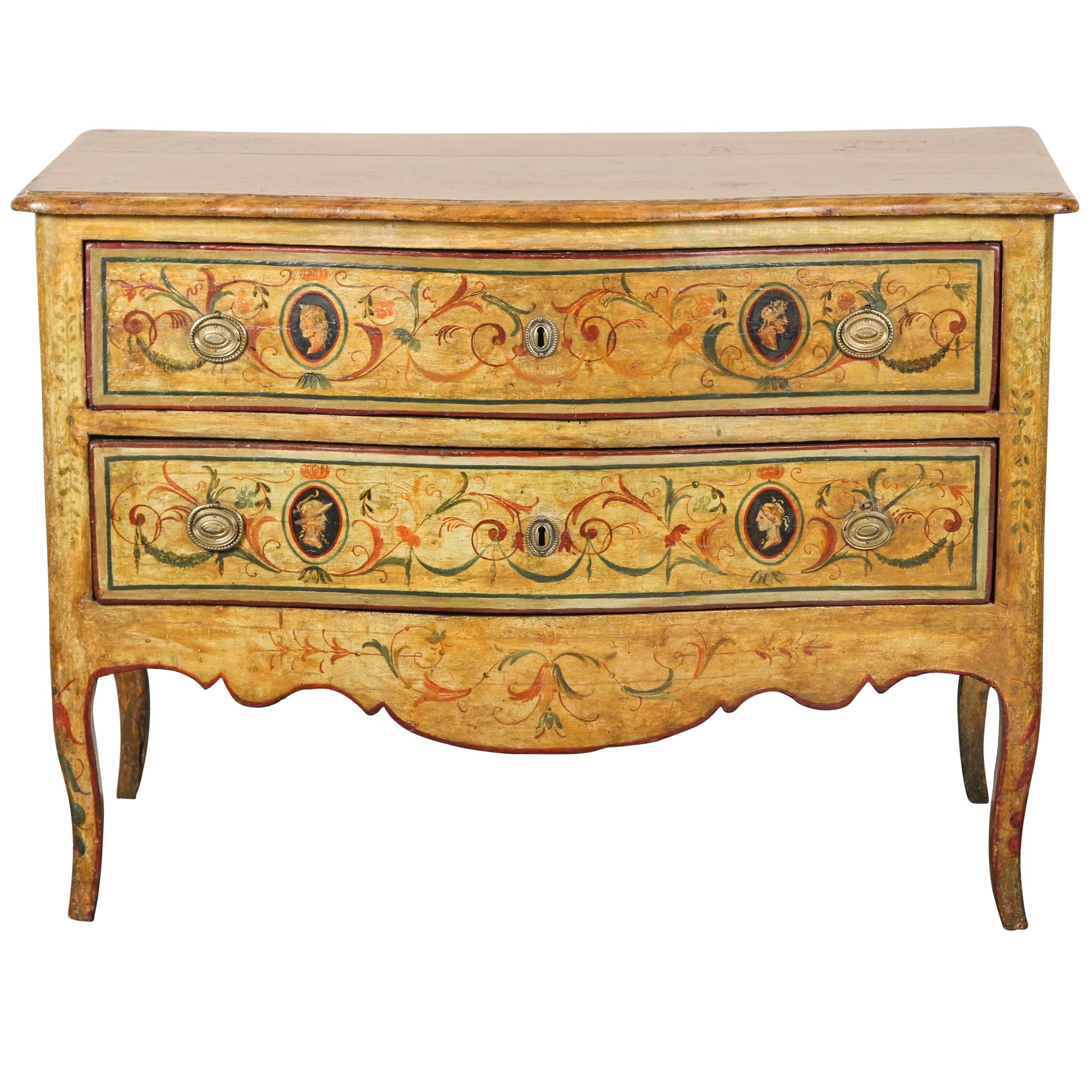 Early 19th Century Italian Two-Drawer Commode For Sale