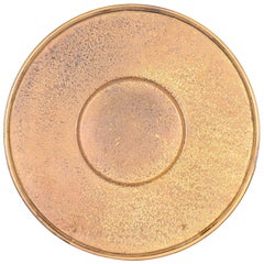 Plato Cargador o Bandeja para Servir Louis Comfort Tiffany Furnaces Favrile Bronce Doré
