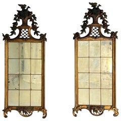 Louis XVI, Wandspiegel, Giltwood, antiker Spiegel, Fruchtholzmotiv 20.Jh.