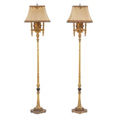 Pair of 1930s Italian Polychrome Floor Lamps