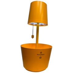 French Veuve Clicquot Ponsardin Champagne Cooler, Ice Bucket With Table Lamp