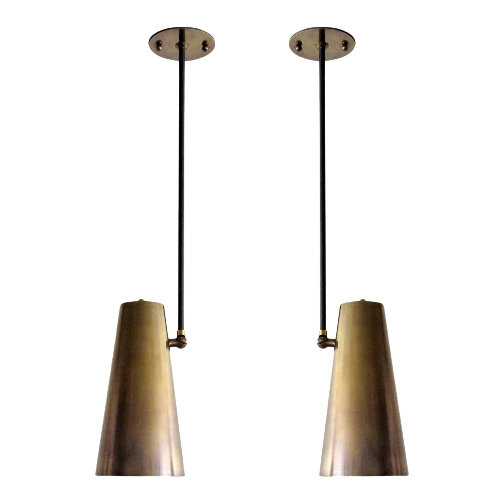 Copa Brass Ceiling Lights by Gallery L7 For Sale