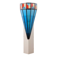 Lámpara de vidrieras personalizada de Frank Lloyd Wright 1954