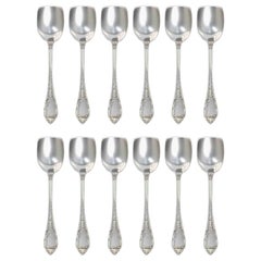 Set of 12 Dessert Spoons, Italy, Mid-20th Century