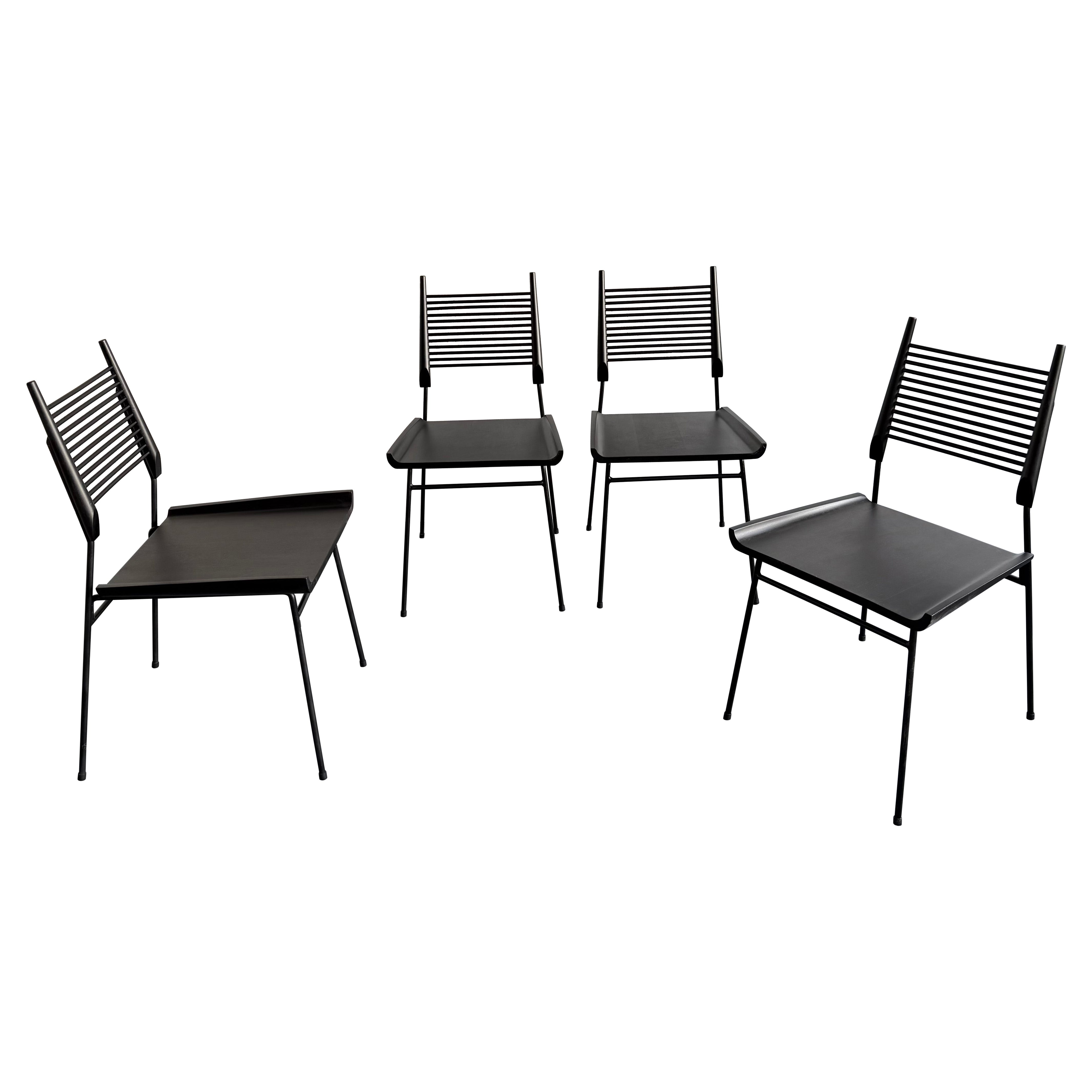 Set Of Four Paul McCobb Planner Group "Shovel" Dining Chairs