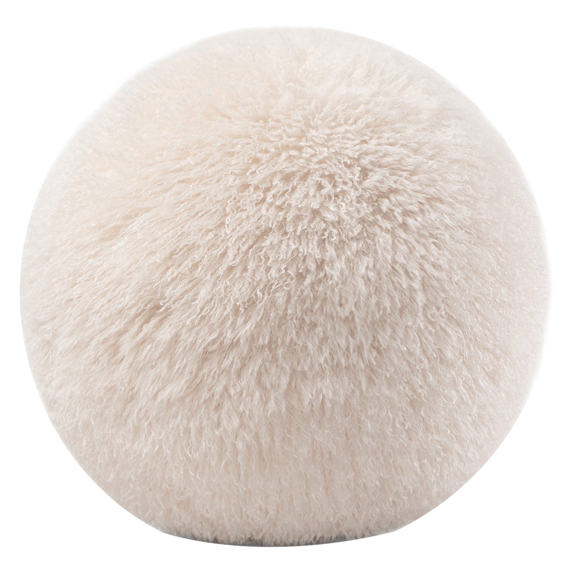 Otomana Esférica Moderna 50cm Fluffy Edition de Piel sintética de primera calidad by NOOM