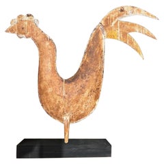 Antique 19thc Rooster Weathervane