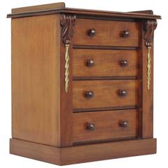 Used Scottish 19th Century Miniature Four Drawer Apprentice Jewellry Chest