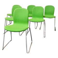 Italian Six Chairs Tate Soft designed by Jasper Morrison for Cappellini, 2010