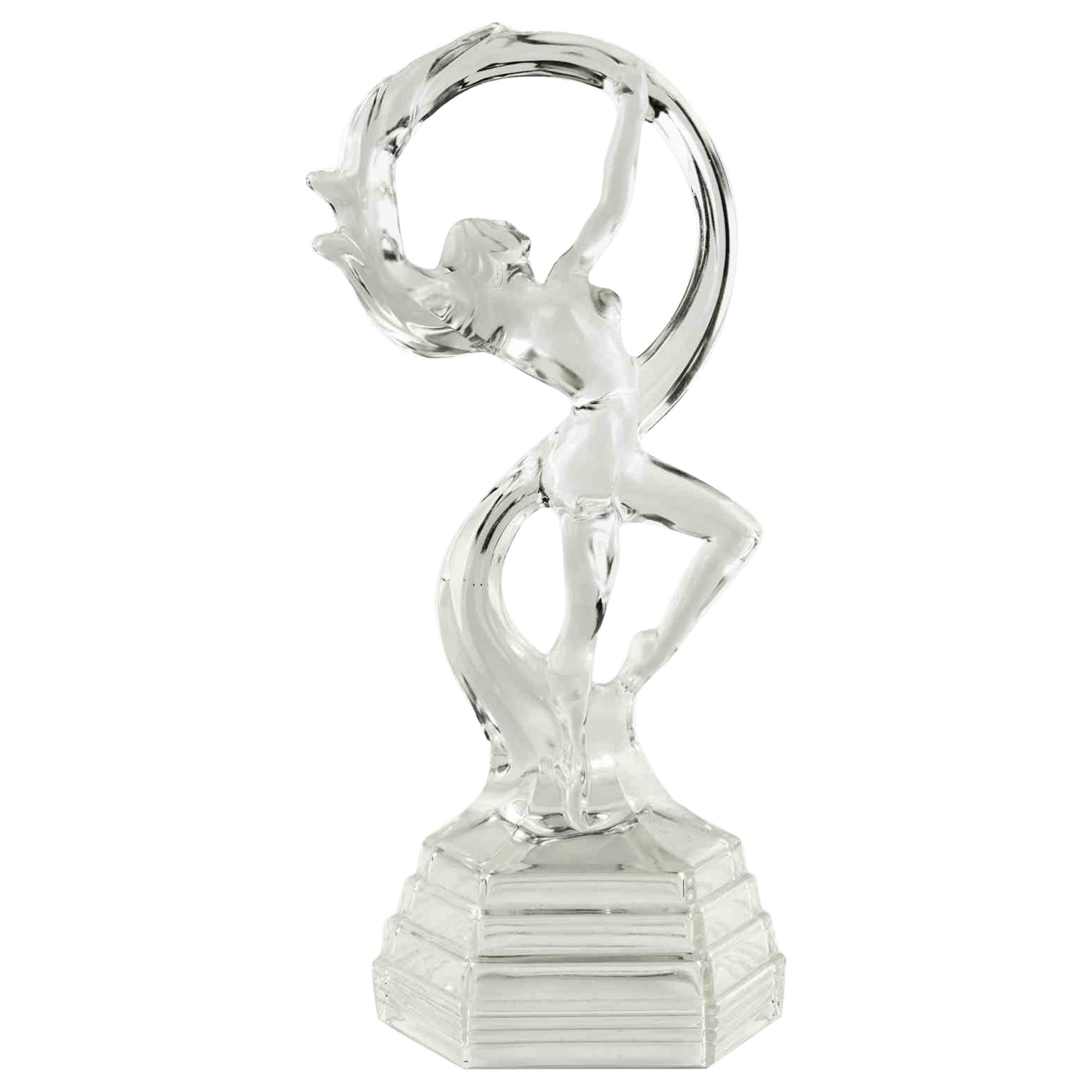 Royal Crystal Rock Crystal "Ballerina" Sculpture, Italy, 1980s For Sale