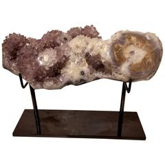 Natural Specimen of Amethyst Crystal Cluster with Base or Art Accessory
