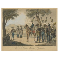 Soldados del Regimiento de la Frontera Austriaca durante la Era Napoleónica, hacia 1820