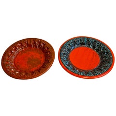 Piatti in ceramica italiana d'epoca, circa 1950
