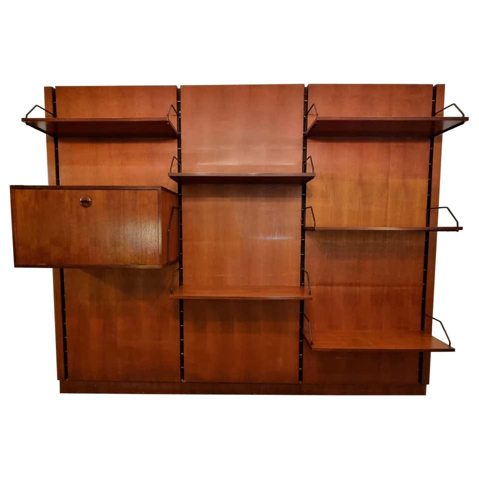 Danish Modern Modular 4 Bay Wall Unit by Lyby Mobler, c. 1960 For Sale ...