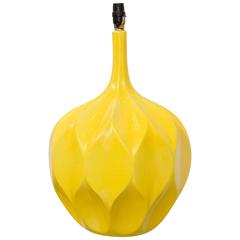 Ceramic Yellow Lamp 2