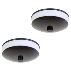 Paire de plafonniers encastrés latéraux de Research.Lighting, petit, noir, MTO