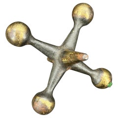 Fermalibro o fermaporta di Bill Curry in bronzo, stile metà secolo moderno