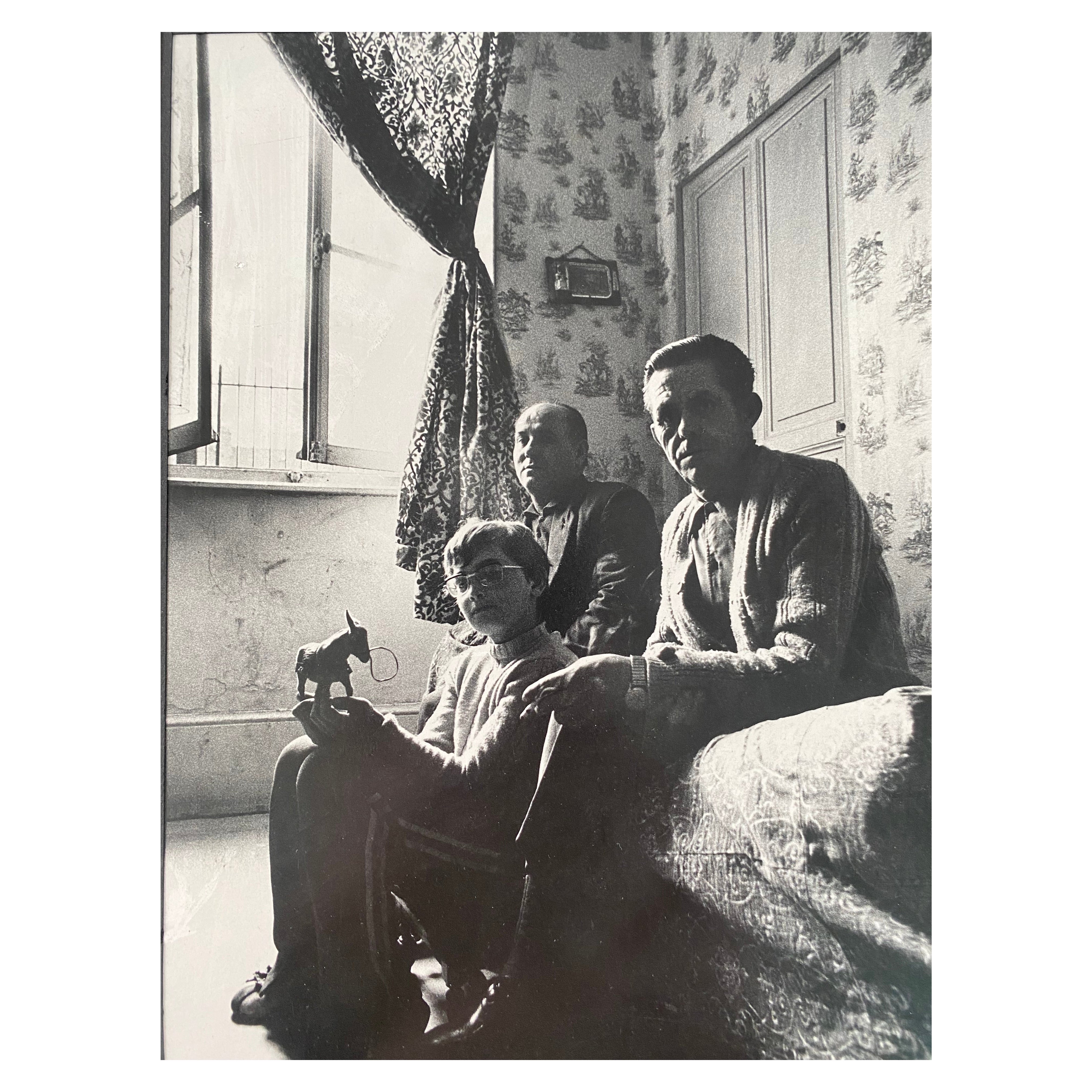 Bernard Guery Family scene Silver print 1970