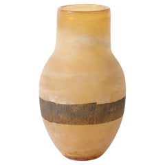 Seguso Vetri d'Arte,  'Scavo' Glass Vase Murano, Italy, circa 1970