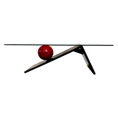 Table basse de style Design/One de Memphis, circa 1980