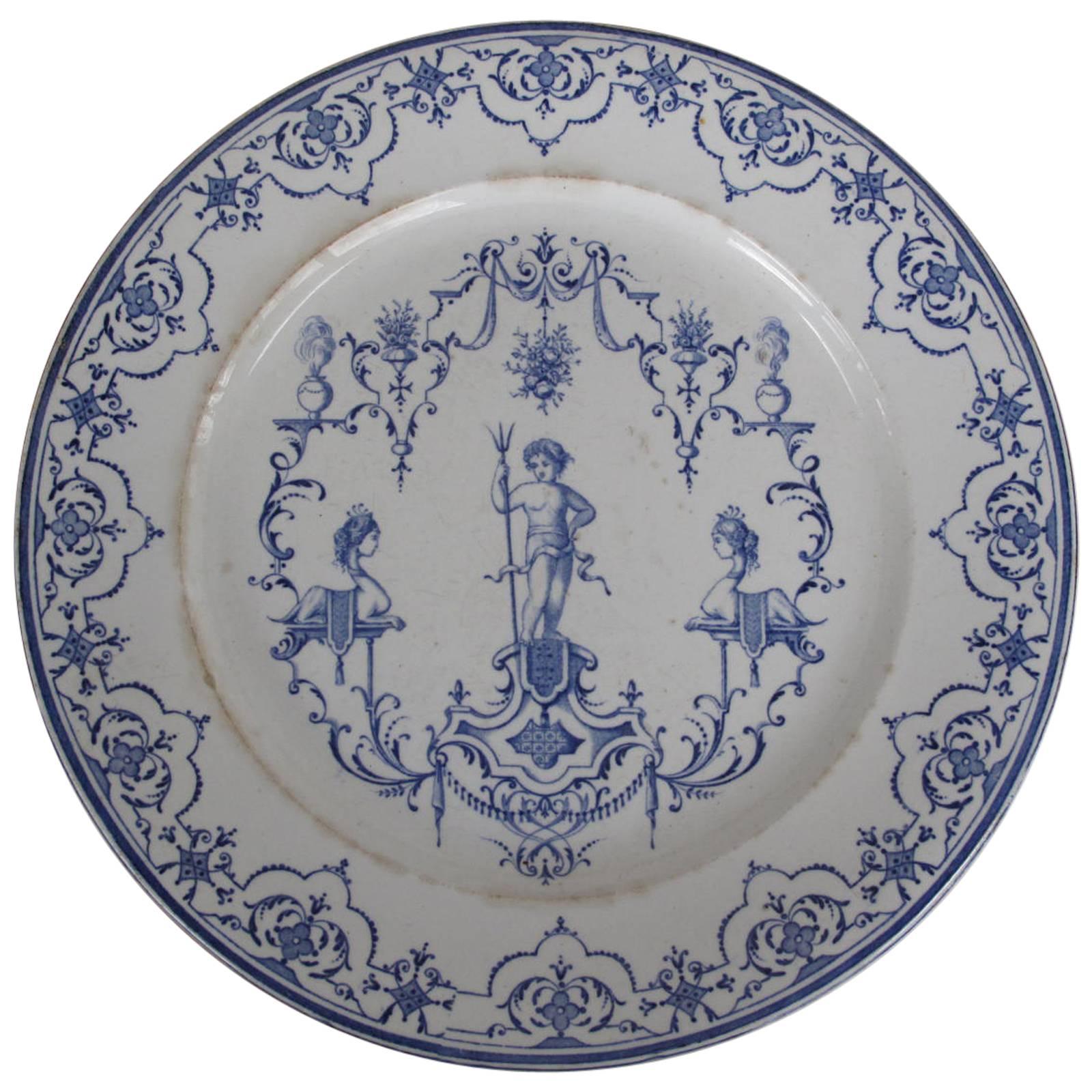18th Century French Moustiers Faience Charger