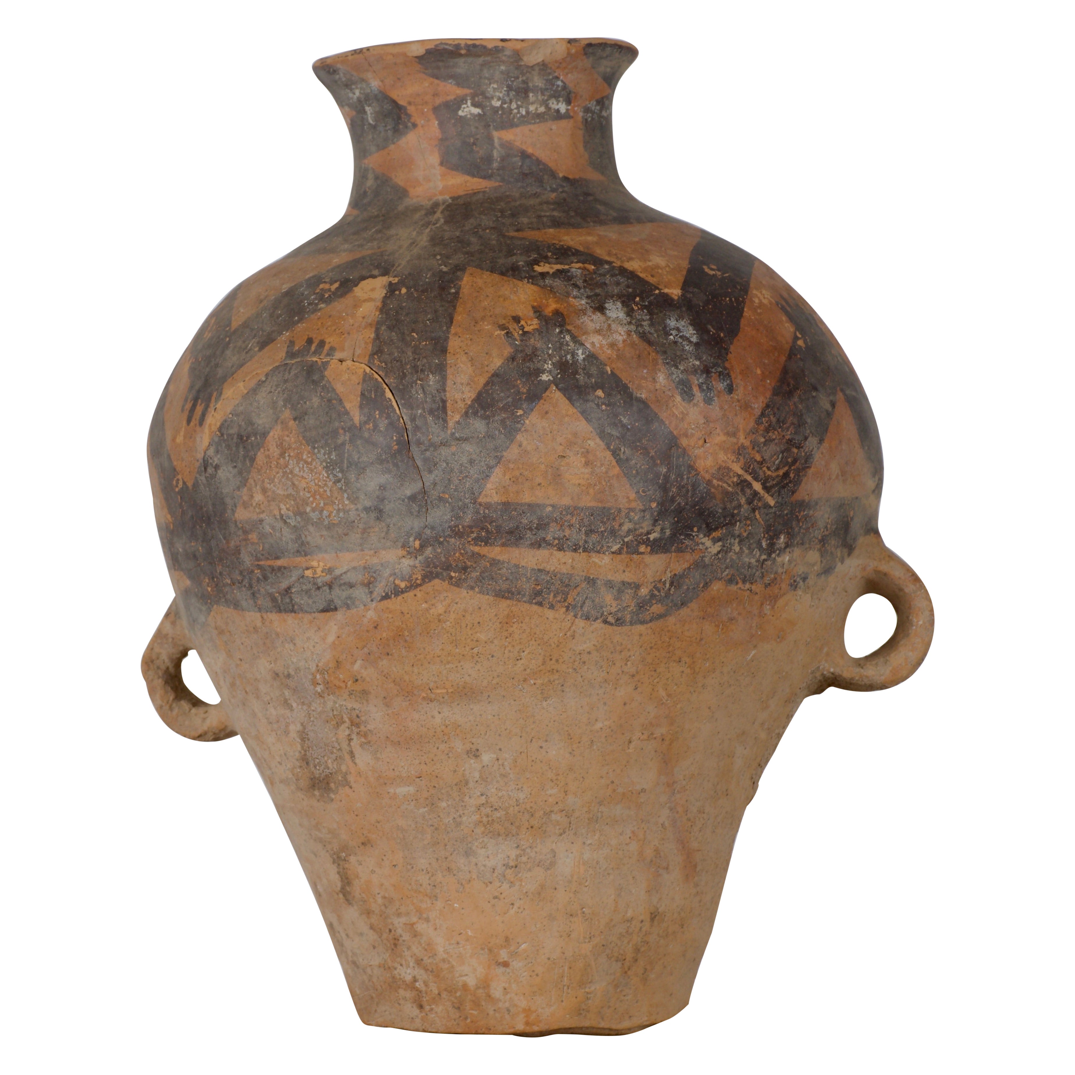 Chinese Painted Neolithic Jar Ca. 3rd-2nd millennium B.C.