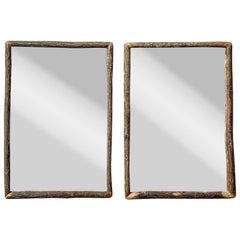 Miroir rustique à branches - une paire