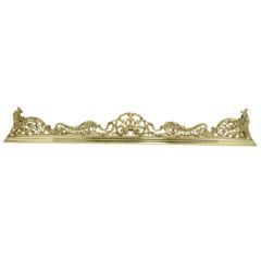 Ornate English Fireplace Fender, Townshend & Co. 19th Century