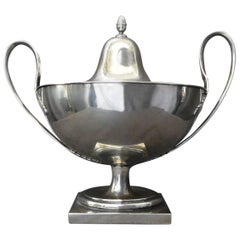 Italian Silver Neoclassical Lidded Urn