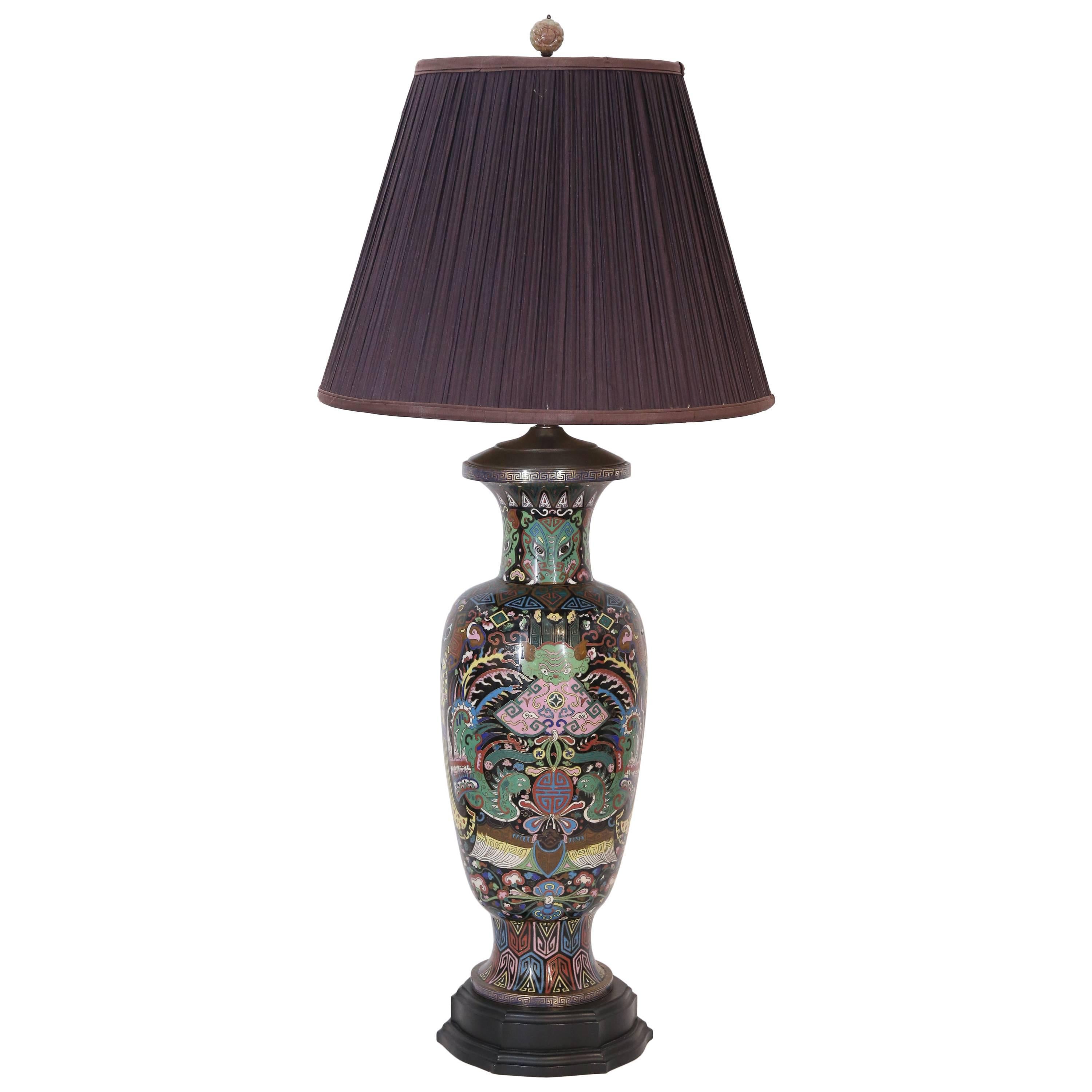19th Century Cloisonne Table Lamp