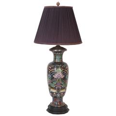 Antique 19th Century Cloisonne Table Lamp