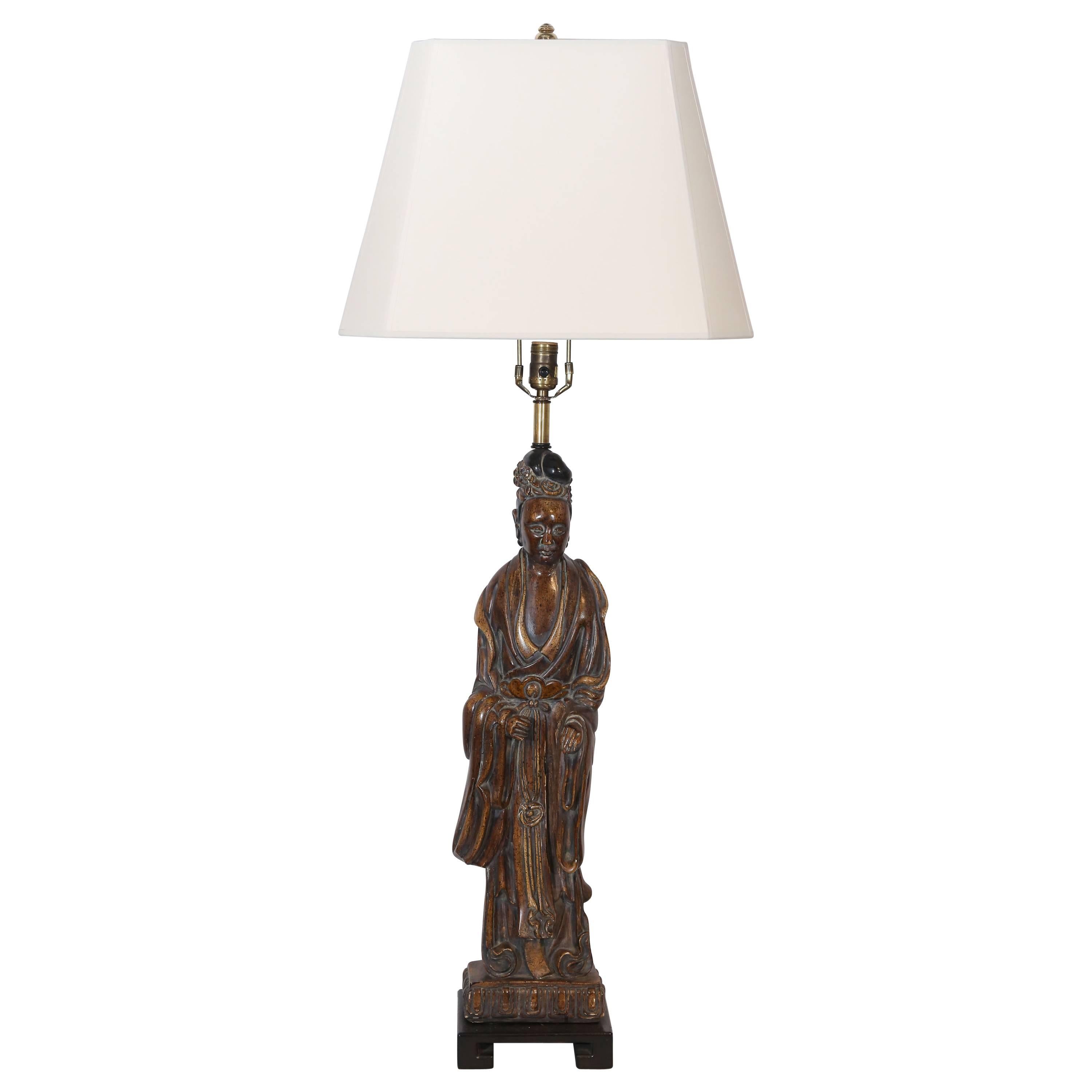 20th Century Frederick Cooper Oriental Lamp